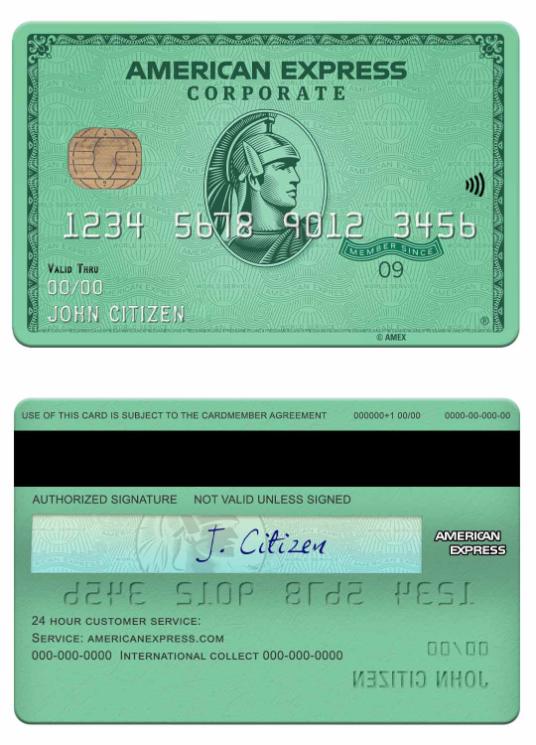USA Nebraska Five Points Bank amex green card